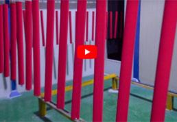 Linea automatica di rivestimento a polvere